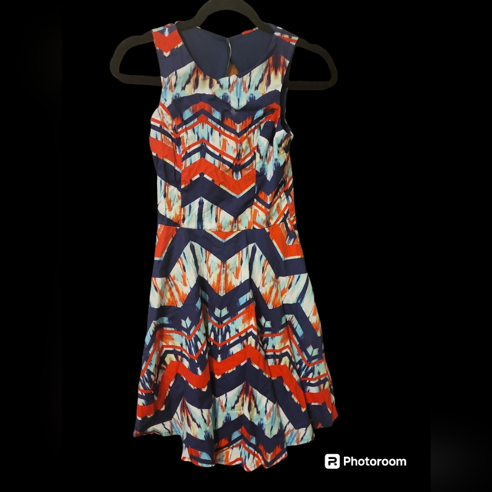 Sz s R wish geometric print dress 4S